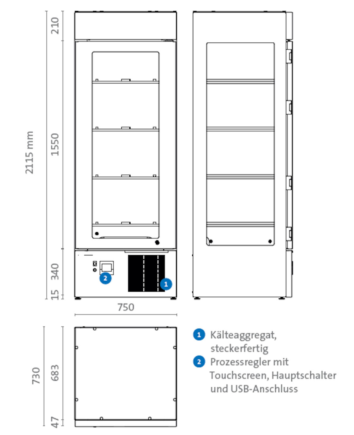 HAGOLA Klimaschrank Gärschrank Bäckerei